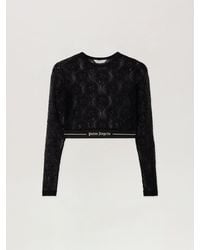 Palm Angels - Classic Logo Lace Top - Lyst