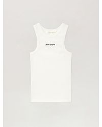 Palm Angels - Classic Logo Fitted Tank Top - Lyst