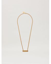 Palm Angels - Logo Plate Necklace - Lyst