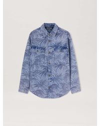 Palm Angels - Palms Jacquard Denim Shirt Light - Lyst