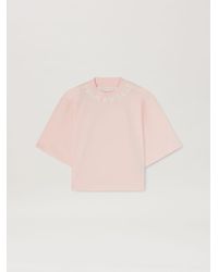 Palm Angels - Logo Cropped T-shirt Pink - Lyst