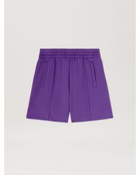 Palm Angels - Back Curved Logo Track Shorts - Lyst