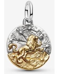 PANDORA - Leo Zodiac Medallion Charm - Lyst