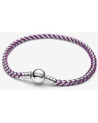 PANDORA - Cord Box Chain Bracelet - Lyst