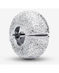 PANDORA - Textured Mini Clip Charm - Lyst