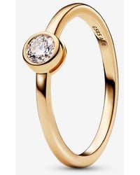 PANDORA - Era Bezel 14K Lab-Grown Diamond Ring - Lyst