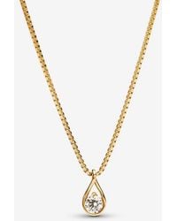 PANDORA - Brilliance Lab-created 0.25 Ct Tw Diamond Pendant & Necklace - Lyst