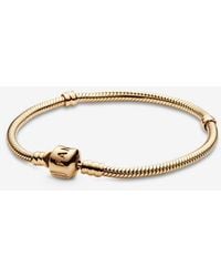 PANDORA - Moments Snake Chain Bracelet - Lyst