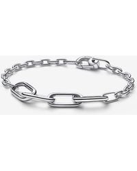 PANDORA - Me Link Chain Bracelet In 14k Gold-plated For Medallion Charms - Lyst