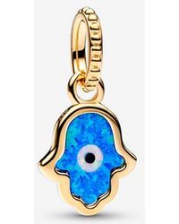 PANDORA - Opalescent Hamsa Hand Dangle Charm - Lyst