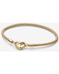PANDORA - Moments Studded Chain Bracelet - Lyst