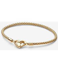 PANDORA - Moments Studded Chain Bracelet - Lyst