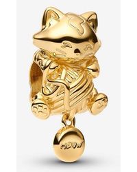 PANDORA - Kitten & Yarn Ball Charm - Lyst