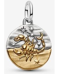 PANDORA - Scorpio Zodiac Medallion Charm - Lyst