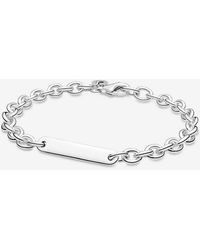 PANDORA - Engravable Bar Link Bracelet - Lyst
