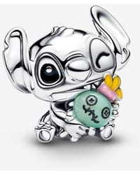 PANDORA - Disney Stitch & Scrump Charm - Lyst