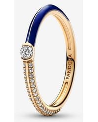 PANDORA - Me Pavé & Dual Ring - Lyst