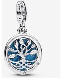PANDORA - Glow-In-The-Dark Infinity Tree Double Dangle Charm - Lyst