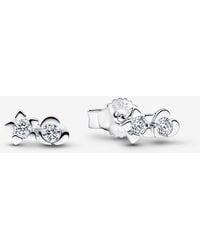 PANDORA - Talisman Sterling Lab-Grown Diamond Heart & Star Stud Earrings - Lyst