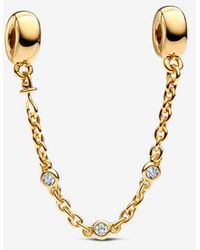 PANDORA - Triple Stone Safety Chain - Lyst