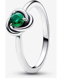 PANDORA - May Birthstone Eternity Circle Ring - Lyst