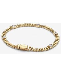 PANDORA - Heart Cuban Chain Bracelet - Lyst