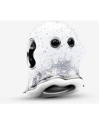 PANDORA - Glow-In-The-Dark Boo Ghost Charm - Lyst