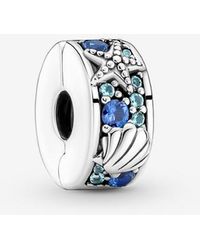 PANDORA - Tropical Starfish & Shell Clip Charm - Lyst