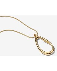 PANDORA - Organically Shaped Stone-Set Statement Pendant Necklace - Lyst