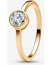 PANDORA - Era Bezel Lab-Grown Diamond Ring - Lyst