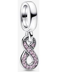 PANDORA - Sparkling Infinity Dangle Charm - Lyst