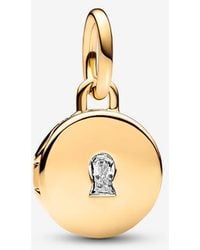 PANDORA - Openable & Engravable Love Locket Dangle Charm - Lyst