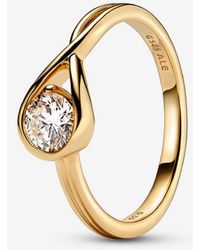 PANDORA - Infinite 14K Lab-Grown Diamond Ring - Lyst