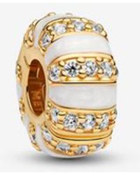 PANDORA - Stones & Enamel Clip Charm - Lyst