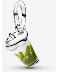 PANDORA - Iced Matcha Latte Murano Glass Dangle Charm - Lyst