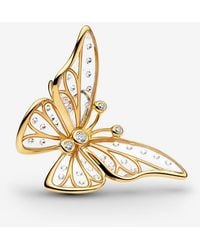 PANDORA - Oversized Butterfly Openwork Charm - Lyst