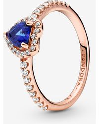 PANDORA Double Sparkle And Hearts Ring 