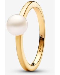 PANDORA - Treated Freshwater Cultured Pearl Ring - Lyst