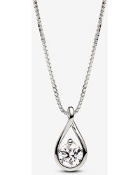 PANDORA - Infinite 14K Lab-Grown Diamond Pendant Necklace - Lyst