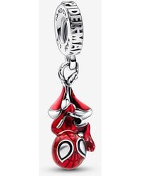 PANDORA - Marvel Hanging Spider- Dangle Charm - Lyst