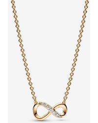 PANDORA - Sparkling Infinity Collier Necklace - Lyst