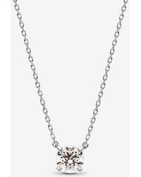PANDORA - Era 14K Lab-Grown Diamond Pendant Necklace - Lyst