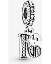 PANDORA - 16Th Celebration Dangle Charm - Lyst