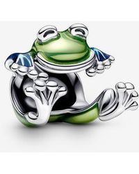 PANDORA - Climbing Frog Charm - Lyst