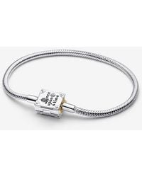 PANDORA - Disney Princess Storybook Lab-Grown Diamond Snake Chain Bracelet - Lyst