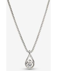 PANDORA - Infinite 14K Lab-Grown Diamond Pendant Necklace - Lyst