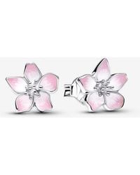 PANDORA - Cherry Blossom Stud Earrings - Lyst