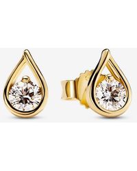 PANDORA - Infinite 14K Lab-Grown Diamond Earrings - Lyst