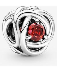 PANDORA - Moments Sterling Silver Lucky Four Leaf Clover Crystal And Cubic Zirconia Dangle Charm For Bracelet - Lyst