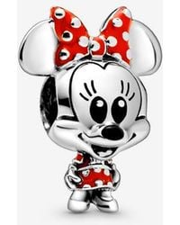PANDORA - Disney Minnie Mouse Dotted Dress & Bow Charm - Lyst
